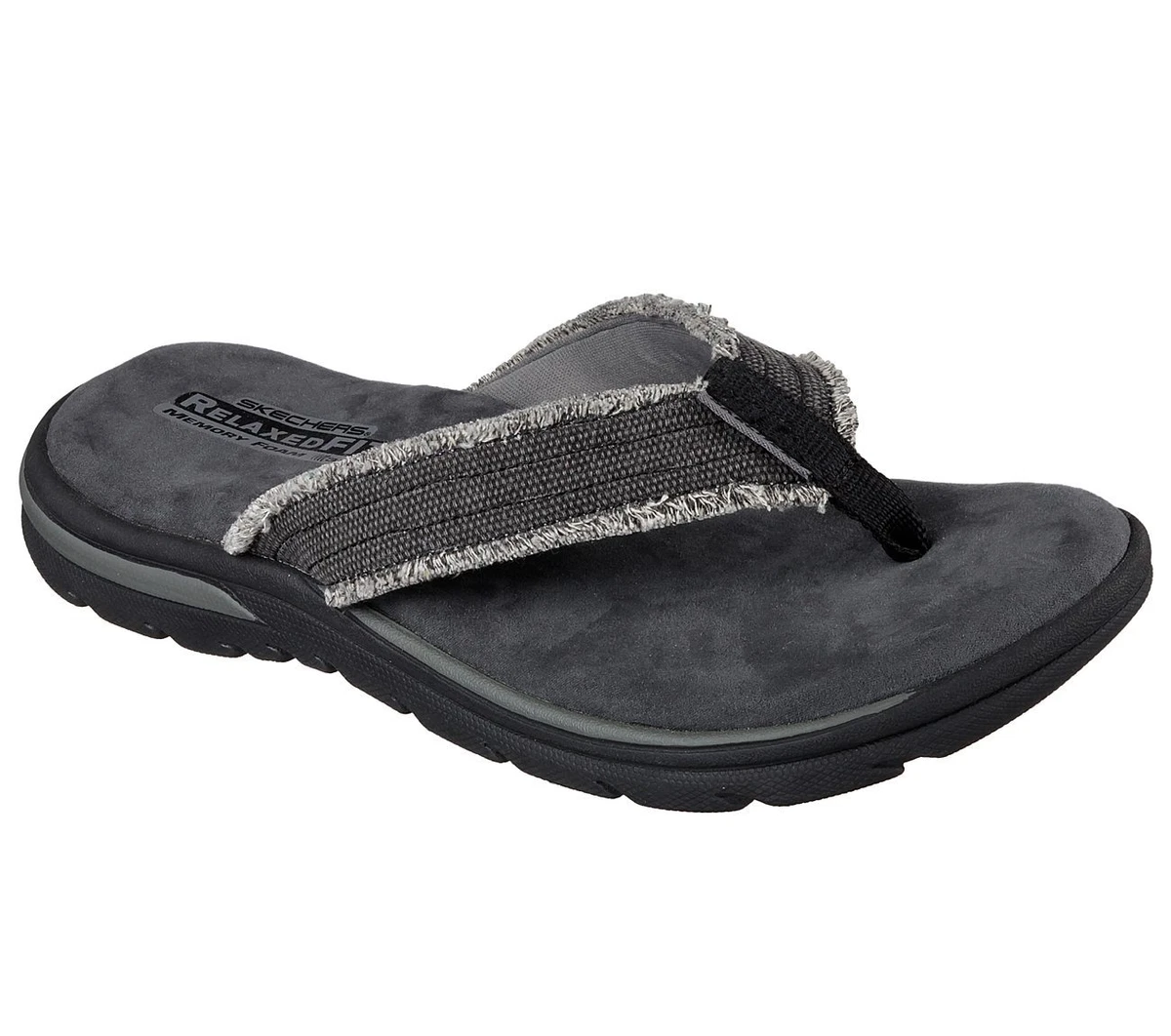 Men&#039;s Skechers Relaxed Supreme - Bosnia Sandals, 64152 /BLK Multiple Sizes | eBay