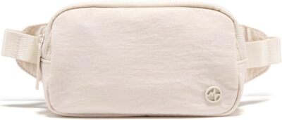 Pander Mini Belt Bag 0.7L, Waterproof Everywhere Fanny Pack White Opal 