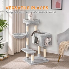 Cat Tree Tower with Scratching Posts Activity Centre Multi-Level Climbing Condo