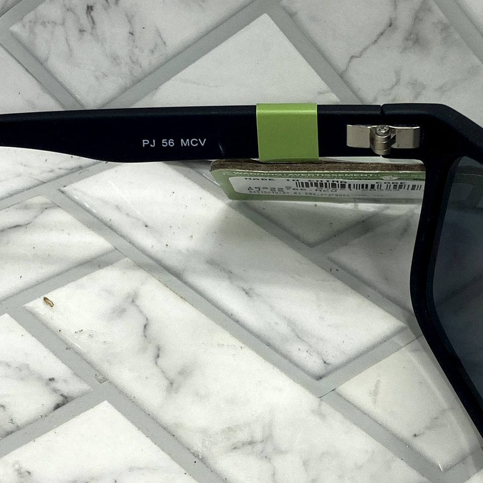 NWT Panama Jack Black Sunglasses PJ 56 Studded Black Orange Frame