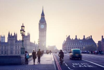 Wandbild: Westminster Bridge bei Sonnenuntergang, London, UK (43738285)