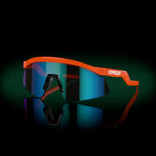 Oakley HYDRA Sunglasses OO9229-0637 Neon Orange Frame W/ PRIZM Sapphire Lens