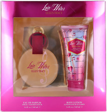 Love Notes by Ellen Tracy Women Set: EDP Spray  Body Lotion 3.4oz  3.4oz New