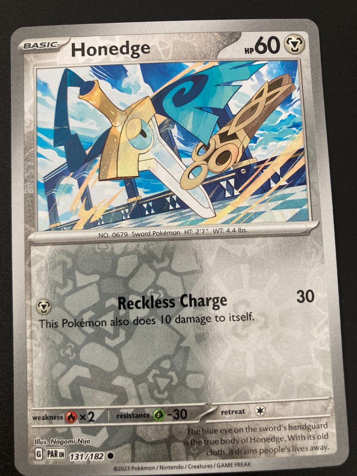 Honedge 131/182 Pokemon Reverse Holo