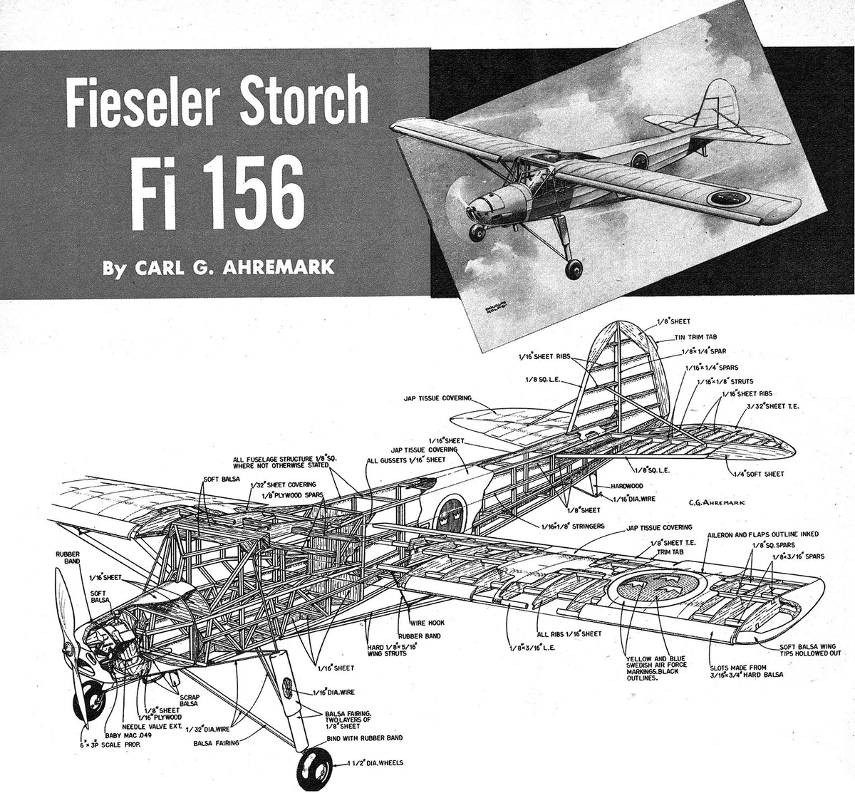 Fieseler fi 156 cheap storch rc model