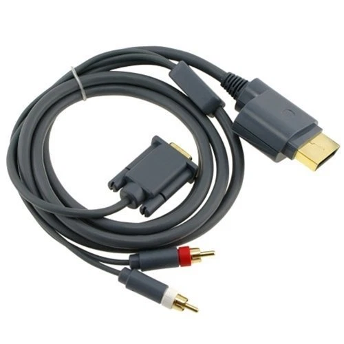 For Xbox 360 HD VGA AV Cable + RCA To 3.5MM Stereo Audio Adapter Cable - New - Image 3 of 4