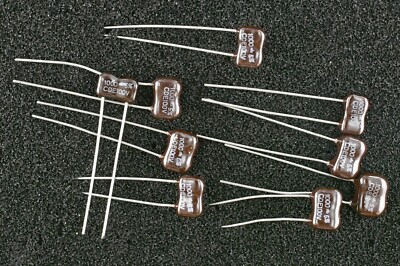1000pF 100V 5% Silver Dipped Mica Capacitors DM15 DM15102 CDE  50 Pcs