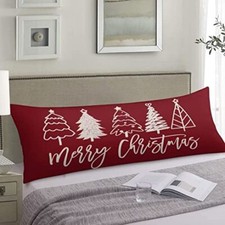 Merry Christmas Body Pillow Cover Winter Holiday 20"x54" Body Pillow Case-3