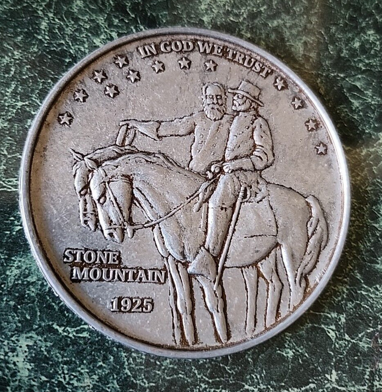 1925 Stone Mountain Token-Half Dollar Faux Collectible Souvenir Coin-HTF