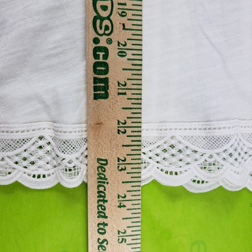 NWOT By Anthropologie Sigrid White Blue Embroidered Top SMALL Keyhole Tie Front - Picture 12 of 14