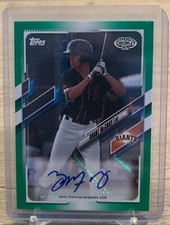 2021 Topps Pro Debut Grant McCray RC Green Auto #'d /99 Giants