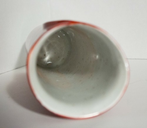 Vase 8.25" Tall Counterpoint San Francisco Wraparound Speckled Burnt Orange - Picture 5 of 7