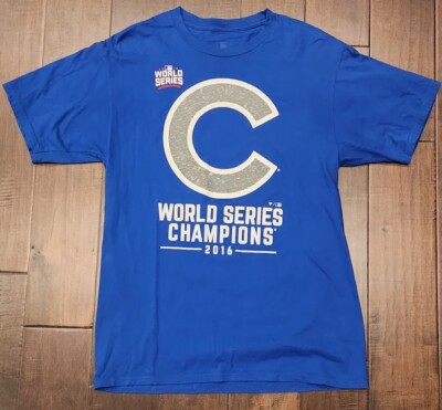 Chicago Cubs 2016 World Series Champions Royal Blue T-Shirt