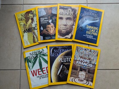National Geographic NAT GEO Magazine JAN-AUG 2015 Pope, The Vatican, Weed, Pluto