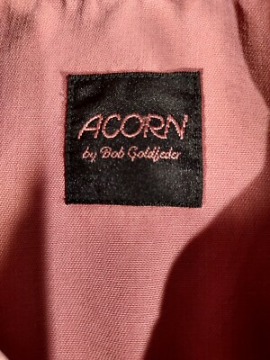 Mens Large Long-Sleeved Tencel Button-up Acorn By Bob Goldfeder 