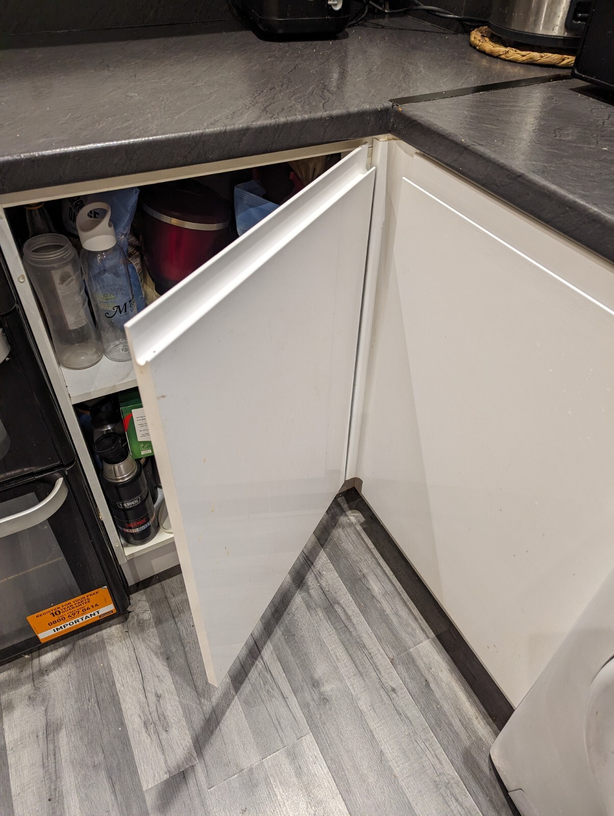 White Kitchen Units pre owned eBay