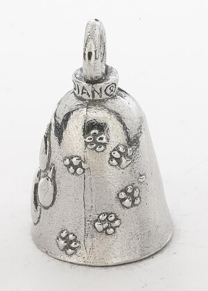 Dog Paw GUARDIAN BELL w/ 2 Legend Cards Good Luck & Motorcycle - Foto 2 di 7