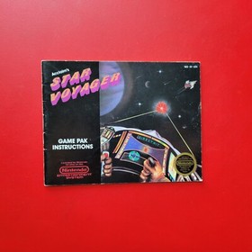 Nintendo NES Star Voyager Game with Hangtag Box Manual Works