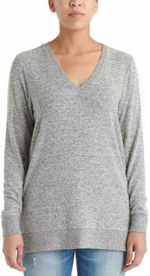 lucky brand v neck tunic sweater