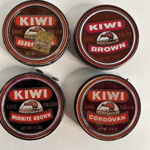 Vintage Kiwi Boot Polish Tins Blue Shoe Cream Parade Gloss Saddle Soap Lot of 13 - Picture 16 of 18