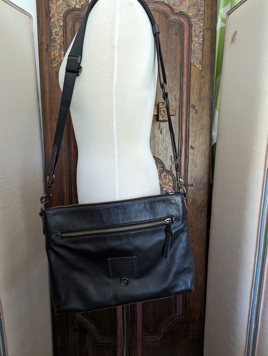 Coach Rivington 76189 Leather Messenger Crossbody Bag Unisex | eBay
