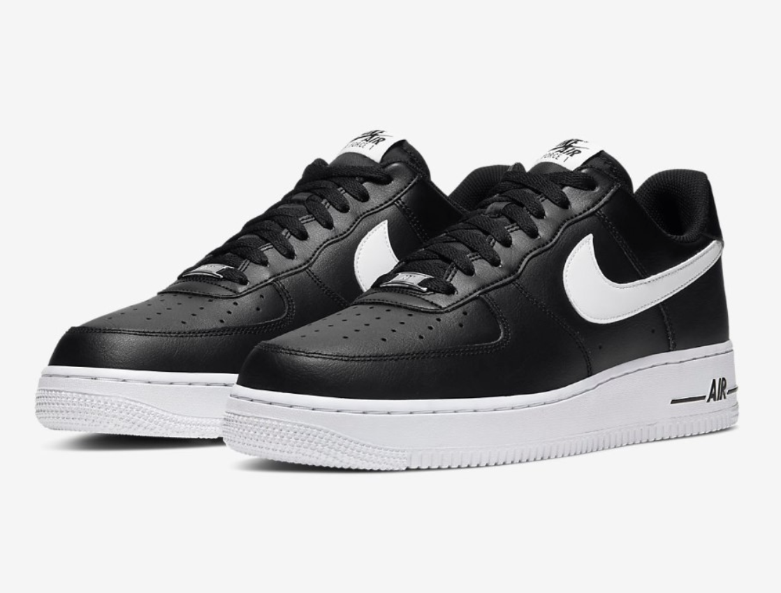 Size 12 - Nike Air Force 1 '07 AN20 Black White for sale online | eBay