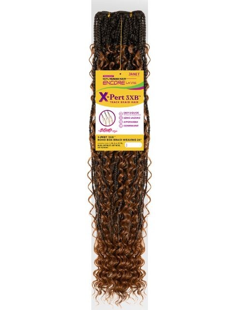 Janet Collection ENCORE LAVIE X-Pert 3XB Track Braid Hair-BOHO BOX