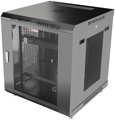 Sysracks 12U Wall Mount Server Rack Cabinet 24'' Deep 19'' Network Enclosure