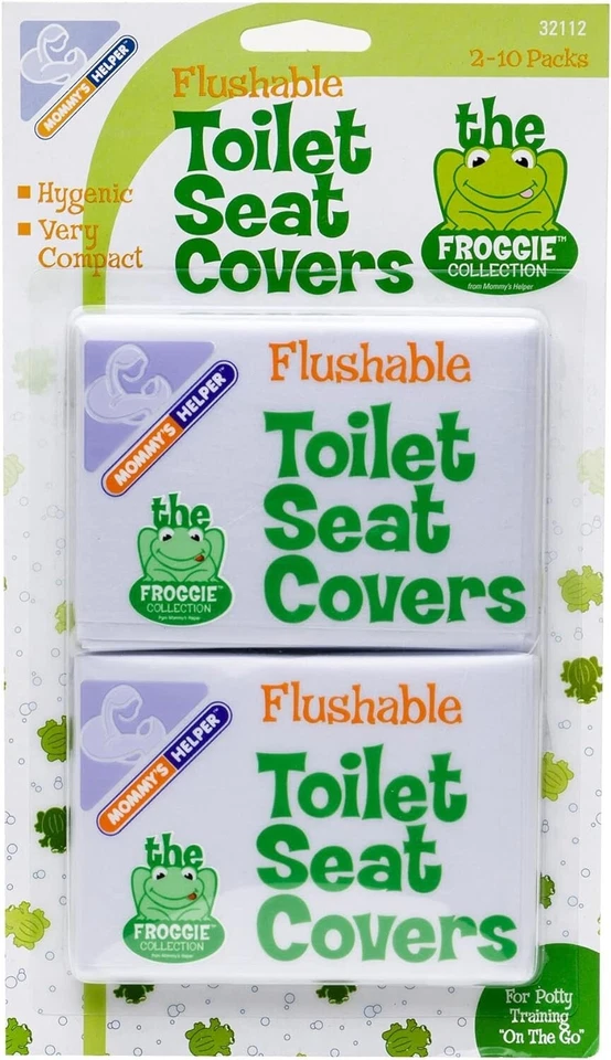 new Set of 40 Mommy's Helper Flushable Potty TOILET SEAT COVERS + Tissuebox - Image 3 of 4