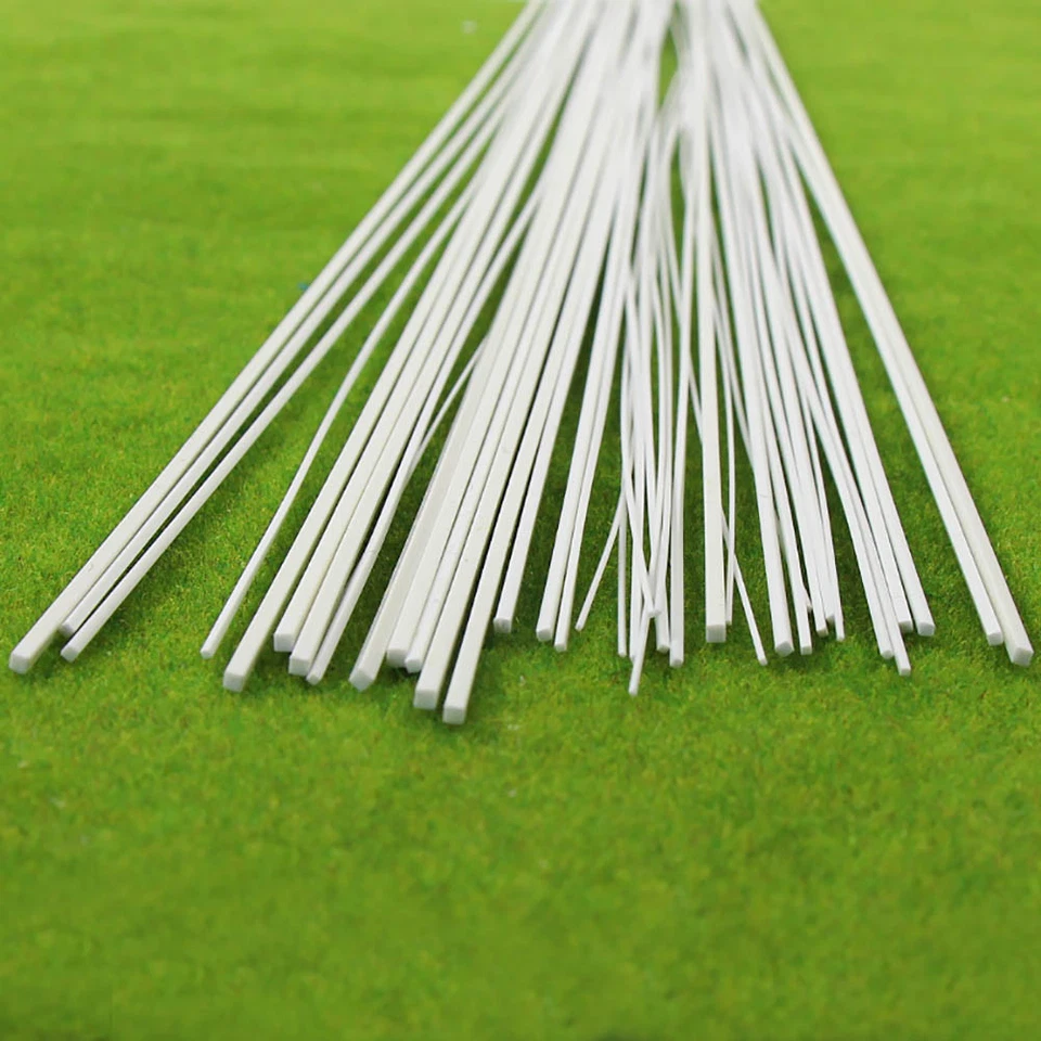 40pcs Styrene ABS Square Rods Solid 500mm ABS01 Model Architecture Material - Image 4 of 4