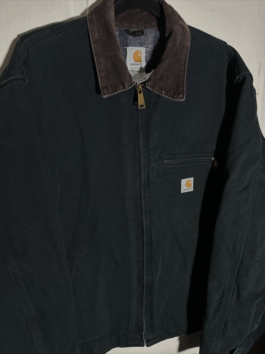 Carhartt J01 Blk Black Detroit Blanket Lined Vintage Jacket Carhartt J01 Blk Black Detroit Blanket Lined Vintage Jacket