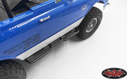 RC4WD VVV-C0644 Rough Stuff Metal Side Sliders Blk : Axial SCX10 II Chevrolet B. - Picture 4 of 5