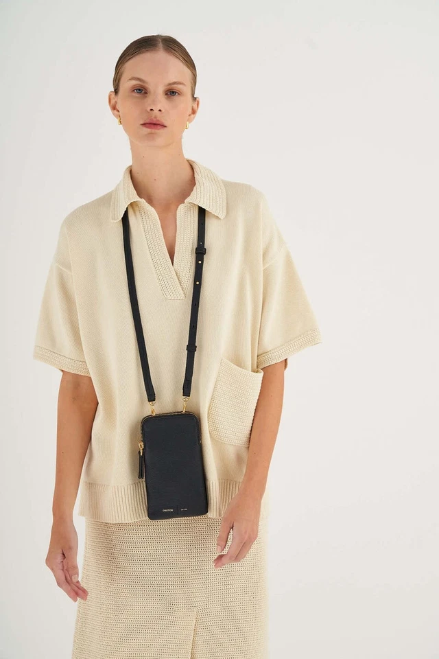 Oroton Lilly Phone Crossbody Bag Leather Case - Image 4 of 4