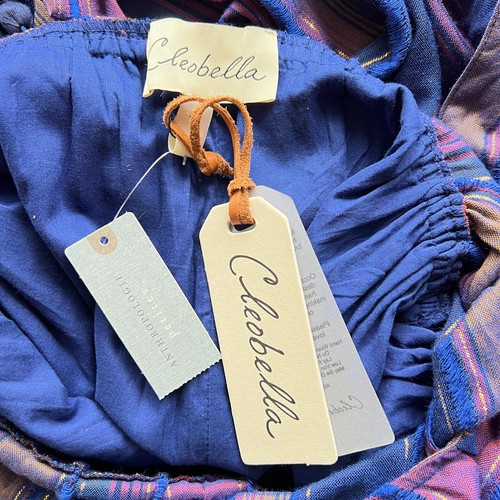CLEOBELLA ANTHROPOLOGIE AU8 Petites Lois Purple Jumpsuit Metallic Stripe BNWT - Picture 3 of 14