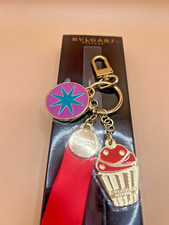 BVLGARI Perfumable Key Holder with Charms New in Box Authentic Luxury Accessory