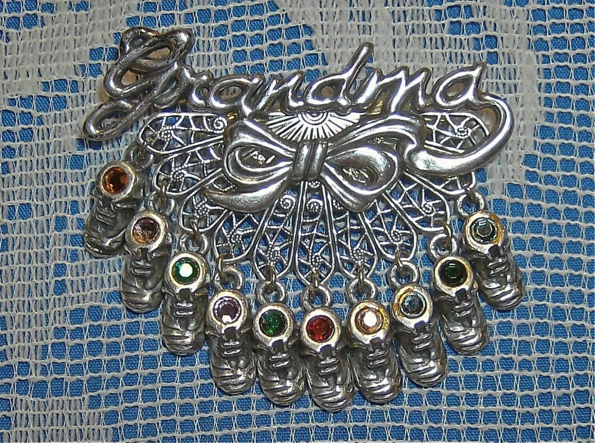 Baby shoe birthstone charms sale