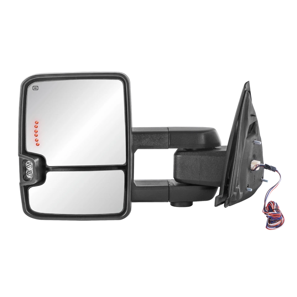 Par de retrovisores de reboque aquecidos a energia para 2003-2008 Dodge Ram 1500 2500 3500 - Imagem 4 de 4