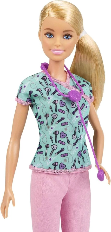 Giocattolo Bambola Barbie Carriera Infermiera con Accessori Inclusi Mattel - Immagine 3 di 4