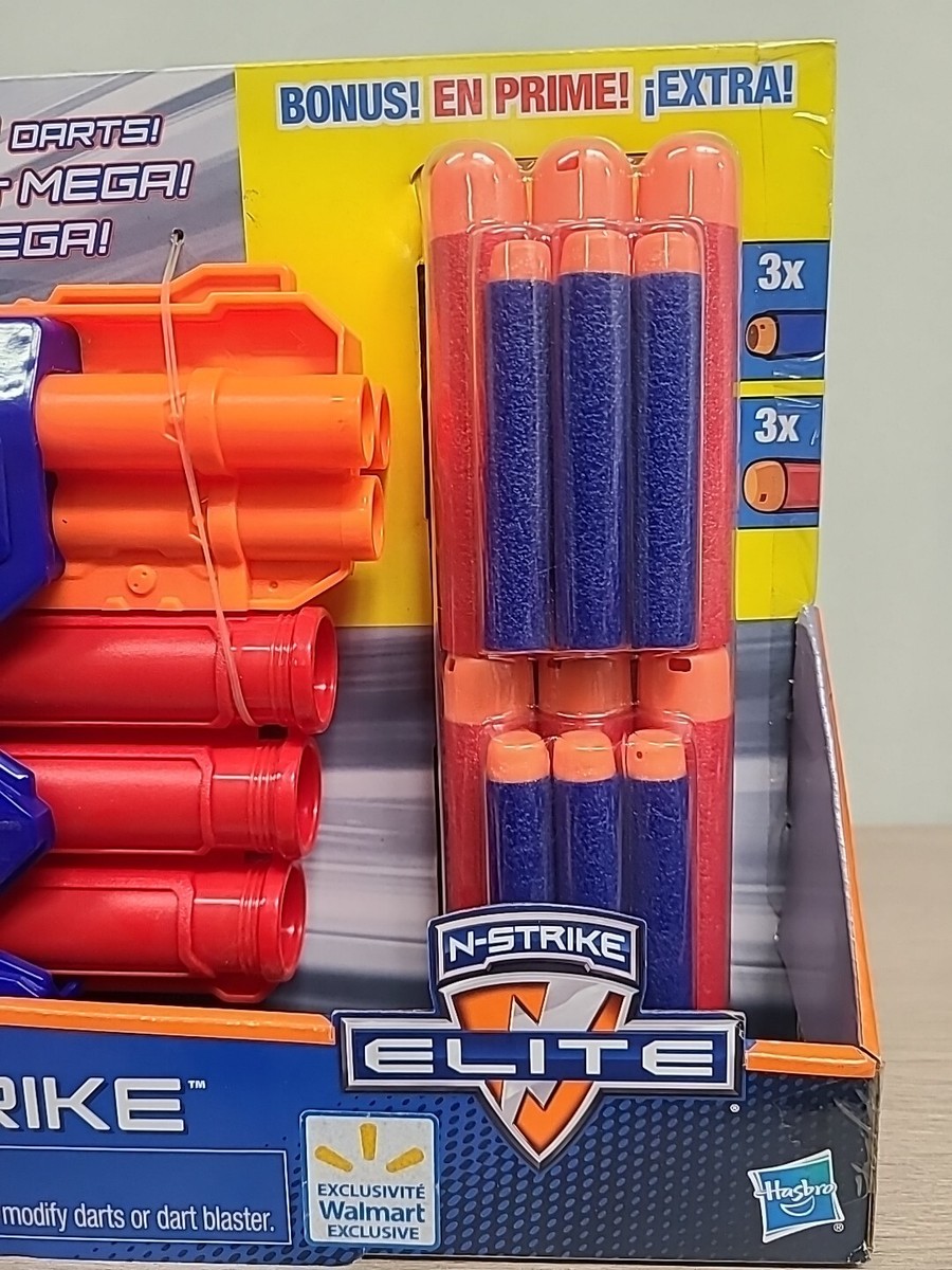 Hasbro NERF N-Strike Elite Dual Strike Blaster Mega And Elite