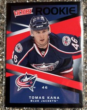 2010-11 Upper Deck Victory Black Tomas Kana #212 Rookie RC Blue Jackets A008