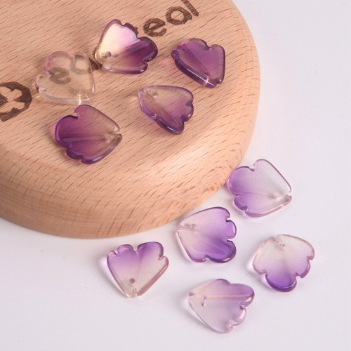 10pcs 15mm Petal Shape Crystal Glass Loose Top Drilled Beads for Jewelry Making - Picture 21 of 55