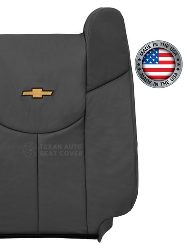 Fits 2002 Chevy Avalanche 2500 4x4 Front Replacement Seat Cover Vinyl Dark Gray - Picture 28 of 65