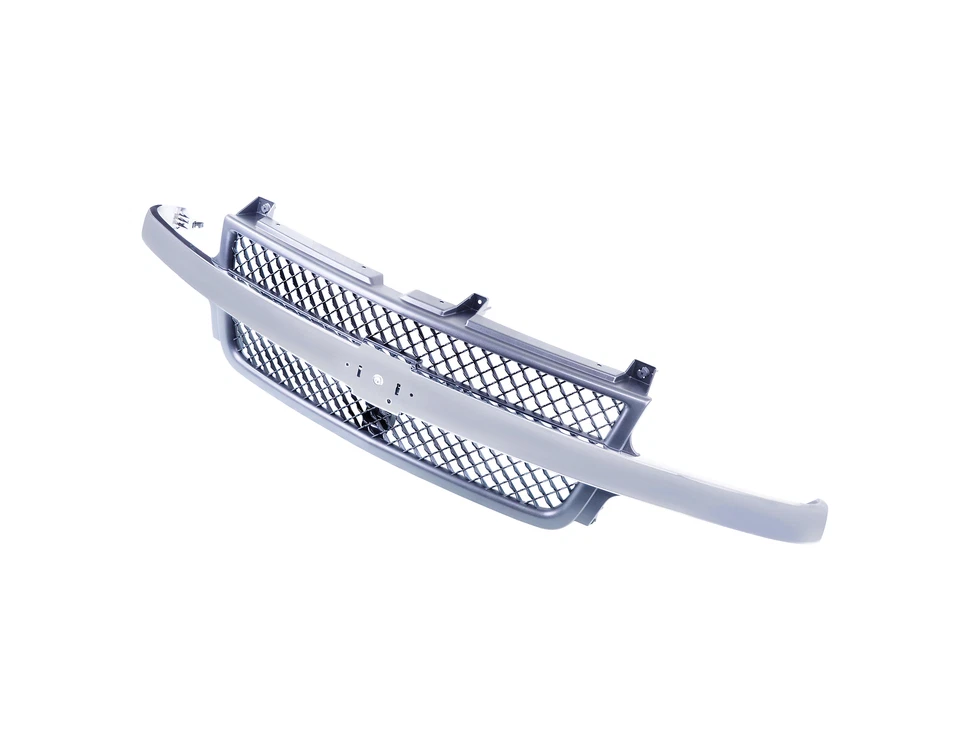 Grille Assembly for 01-02 Chevrolet Silverado 2500 3500 HD Black Shell - Изображение 2 из 4