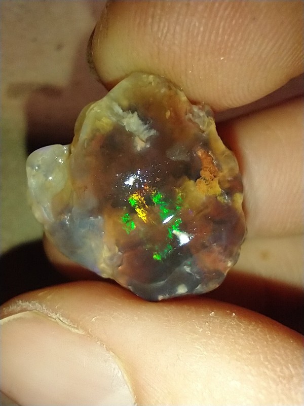 15 Tcw Rough Australian Lightning Ridge Opal Multi Color Opal Water