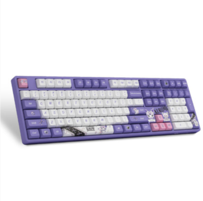 鏡 akkoy Akko Kuromi Theme Mechanical keyboard Wireless Bluetooth USB RGB
