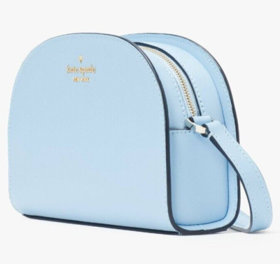 Kate Spade Perry Celeste Blue Saffiano Leather Dome Crossbody K8697 NWT $279 F