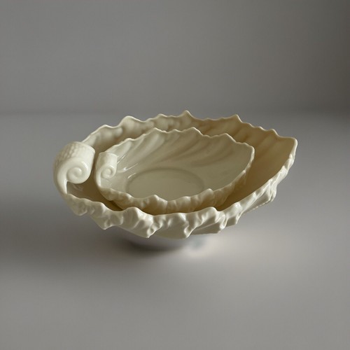LENOX China Acanthus Leaf Candy Dish Set of 2 - Picture 6 of 7
