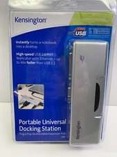 Kensington Portable Universal Docking Station Plug And Play Expansion Hub 33055