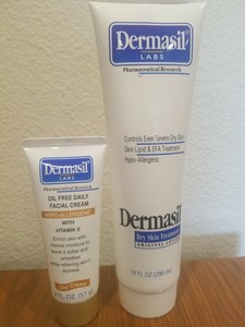 dermasil dry skin treatment on face