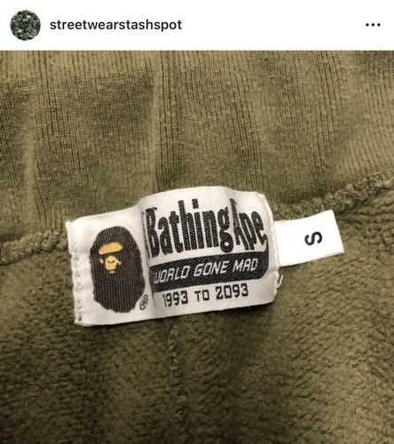 A Bathing Ape Bape 1st Camo Shark Sweatpants Size Small - Picture 9 of 11